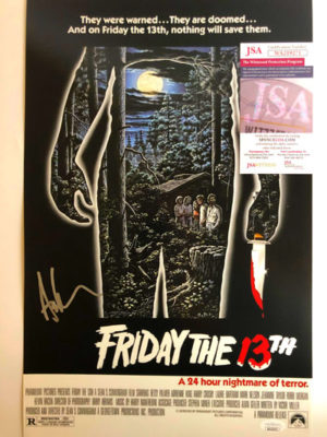 ARI LEHMAN (Freitag der 13.) signiertes Filmposter