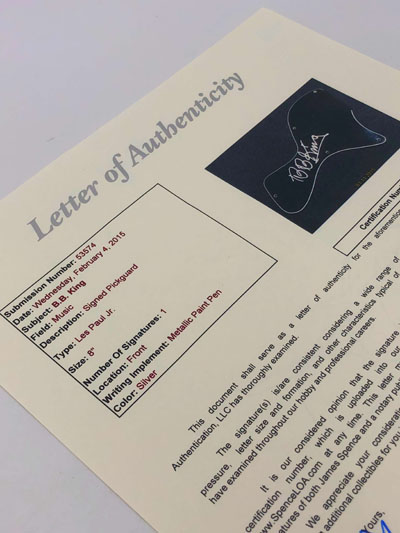 B.B. KING (The King of the Blues)</br>signierte Gitarre, Les Paul Epiphone – Bild 16