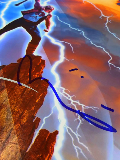 CHRIS HEMSWORTH & TAIKA WAITITI (Thor: Love and Thunder) signiertes Filmposter – Bild 3