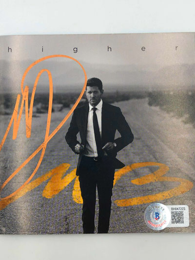 MICHAEL BUBLÉ (Team Bublé Band) signiertes Album,</br>Higher – Bild 4