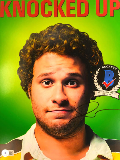 Signiertes Filmposter Seth Rogen (Beim ersten Mal)