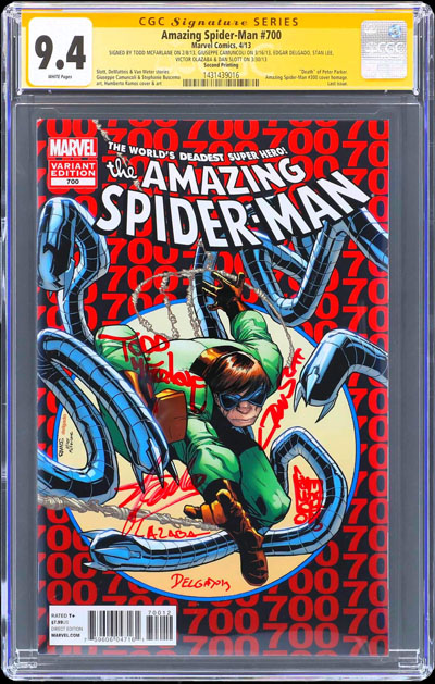 CGC COMICS AMAZING SPIDER-MAN #700 (Stan Lee + Todd McFarlane + 4 weitere Artists)