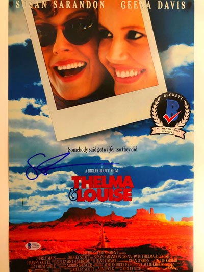 Signiertes Filmposter Susan Sarandon (Thelma & Louise)